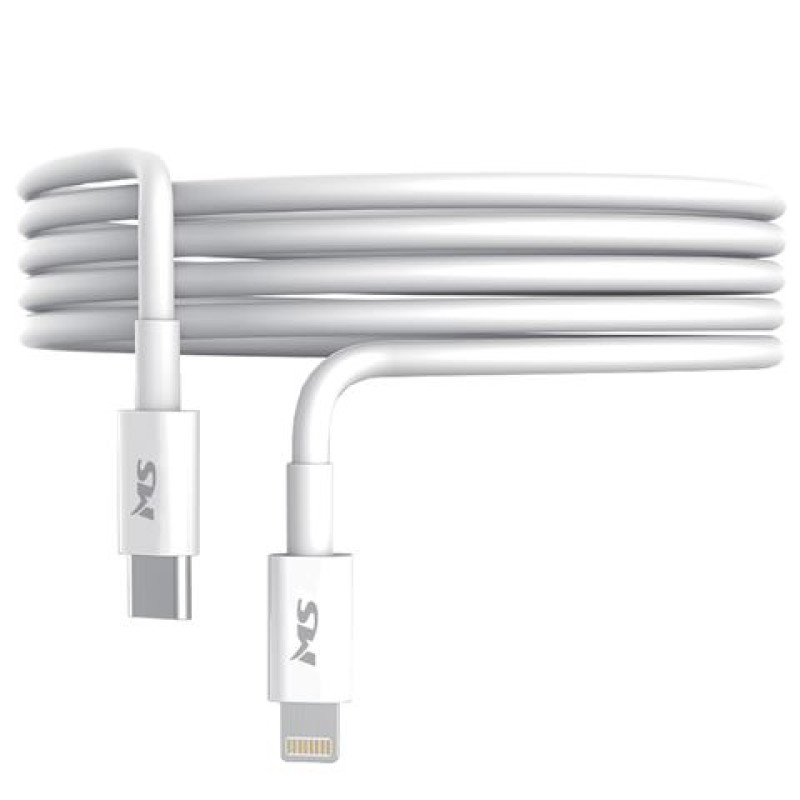 MS MSP40020, USB-C / lightning kabel, 20W, 1m, bijeli