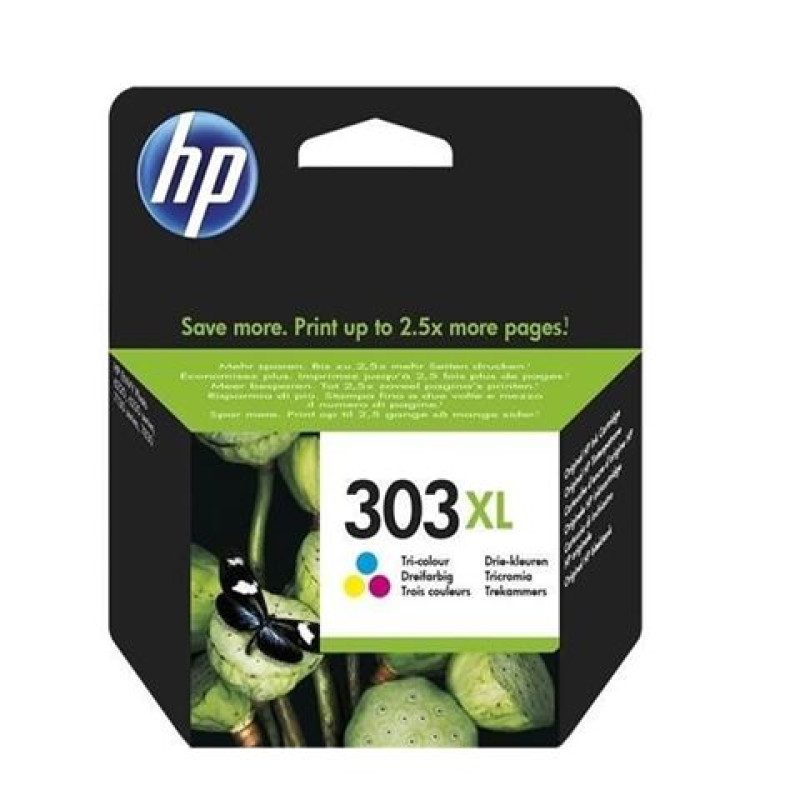 HP tinta T6N03AE, no. 303XL, Tri-colour