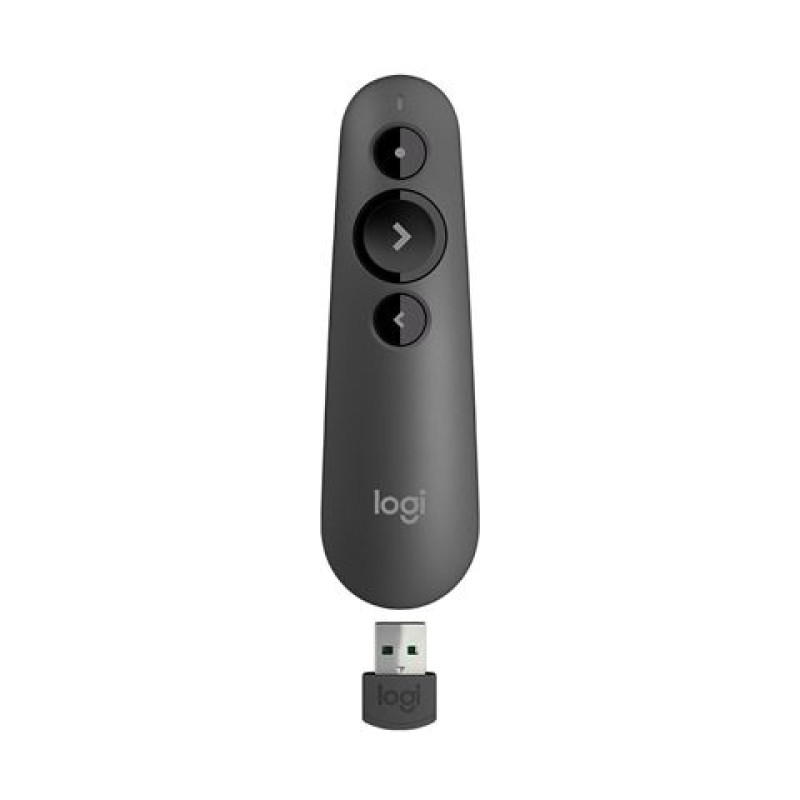 Logitech R500s, bežični laserski prezenter, BT, crni
