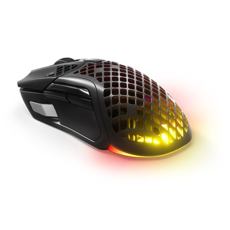 SteelSeries Aerox 5, bežični optički miš, gaming, BT, RGB, crni