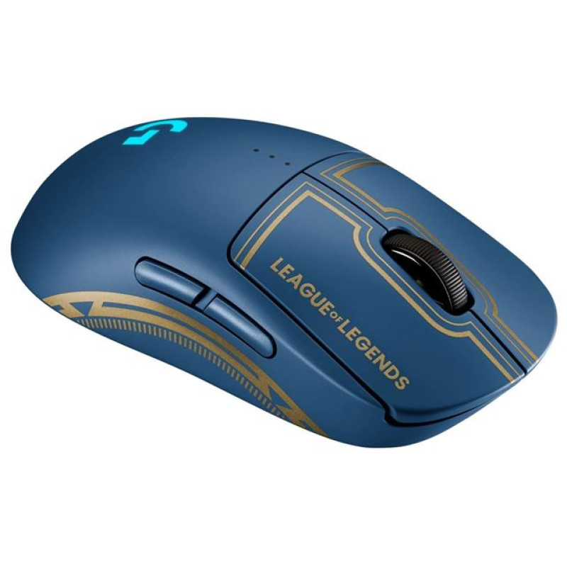 Logitech G PRO, bežični optički miš, gaming, LoL, plavi
