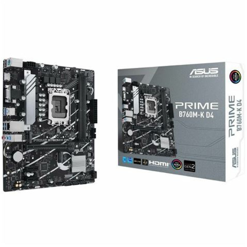 Asus Prime B760M-K D4, LGA 1700, DDR4, mATX