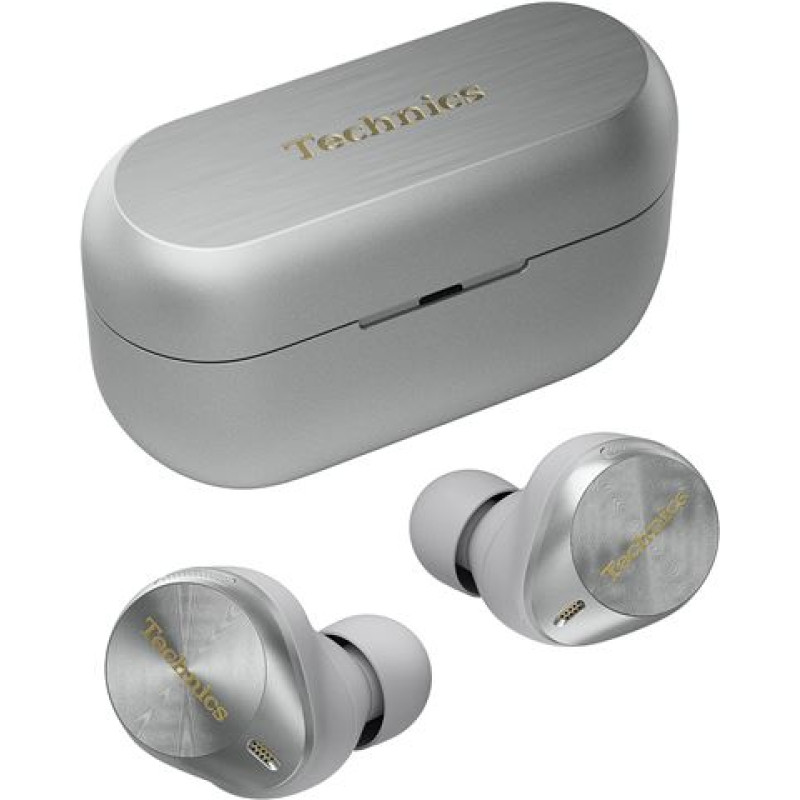 Technics EAH-AZ80E-S, bežične slušalice s mikrofonom, BT, NC, srebrne