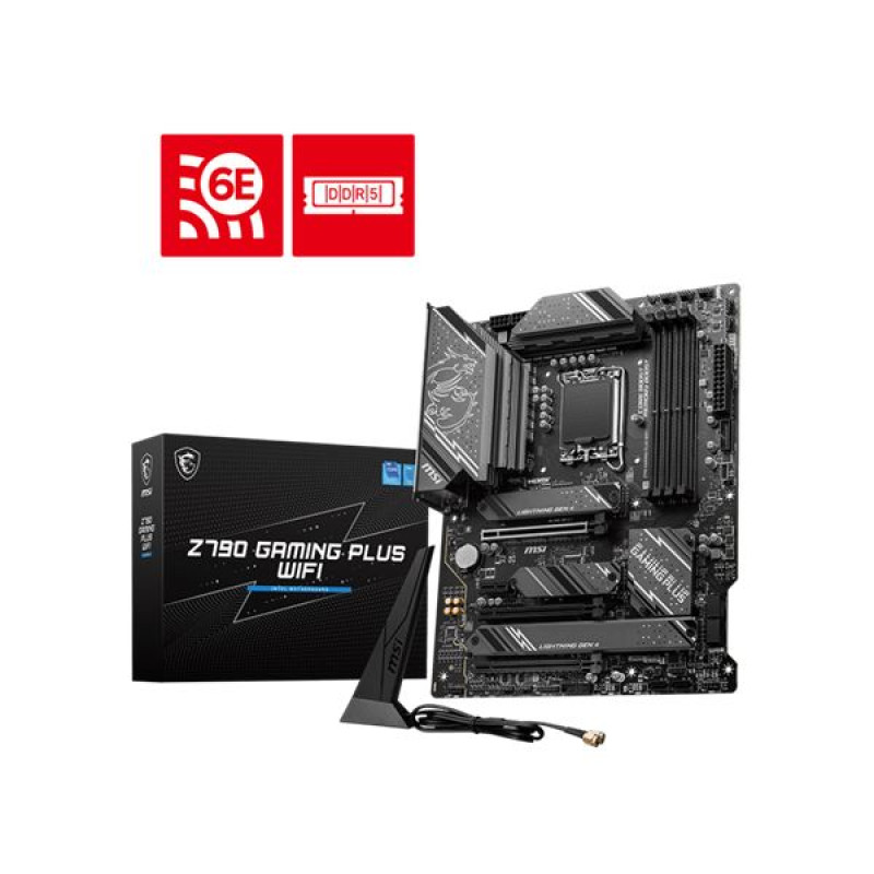 MSI Z790 GAMING PLUS WIFI, LGA 1700, DDR5, ATX