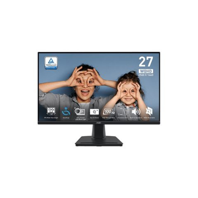 MSI PRO MP275Q, 27inch, IPS, WQHD, DP, HDMI, 100Hz