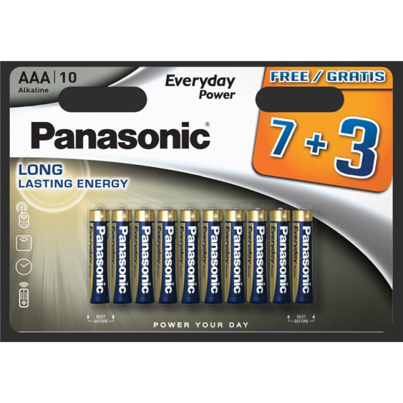 Panasonic Everyday Power, alkalne AAA baterije, LR03, 10kom