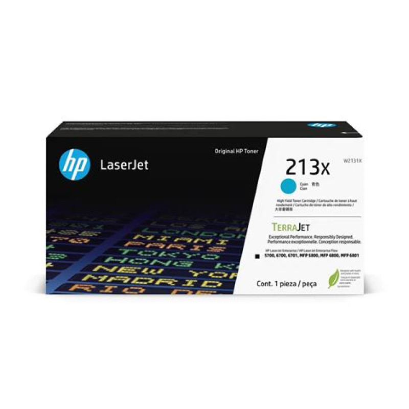 HP toner W2131X, no.213X, cyan