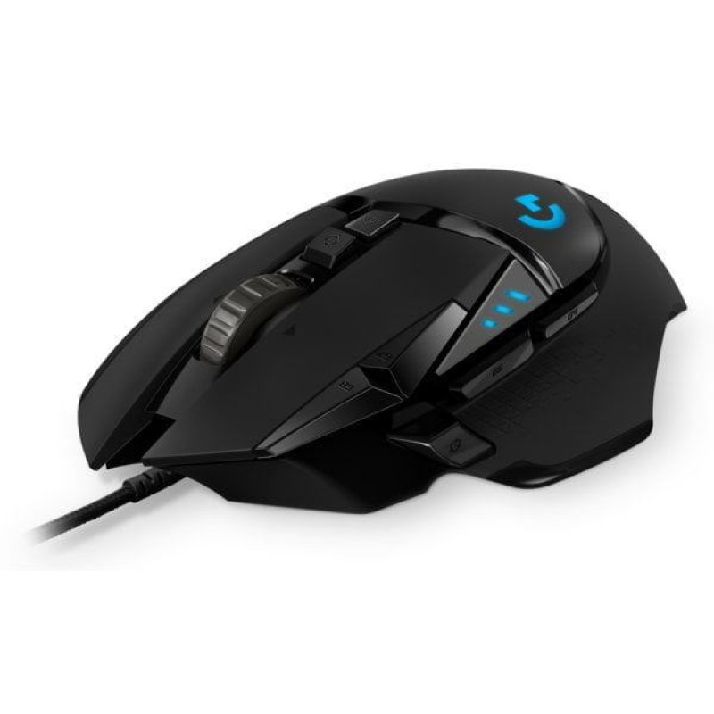 Logitech G502 HERO, žičani optički miš, gaming, crni

