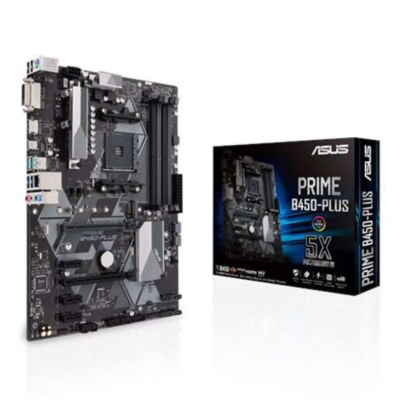 Asus PRIME B450-PLUS, AM4, DDR4, ATX