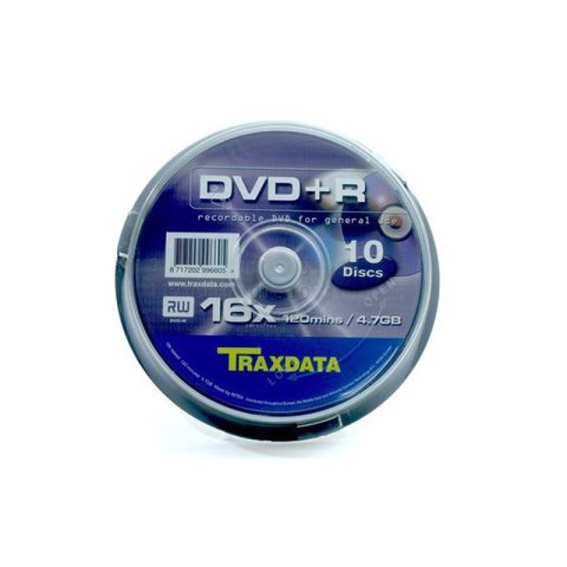 TRAXDATA OPTIČKI MEDIJ DVD-R 16X CAKE 10