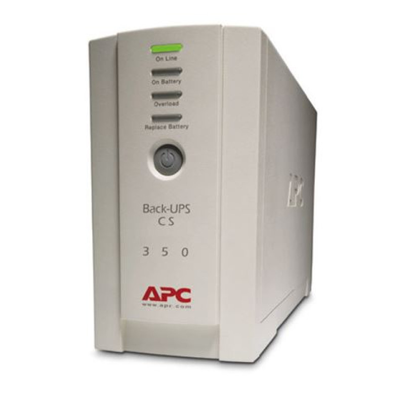APC BK350EI Back-UPS, 210W / 350VA, IEC C13, Off-line, tower

