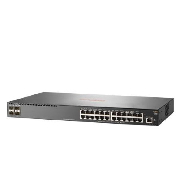 HPE Aruba 2930F, upravljivi switch, 28-port, gigabit, PoE+