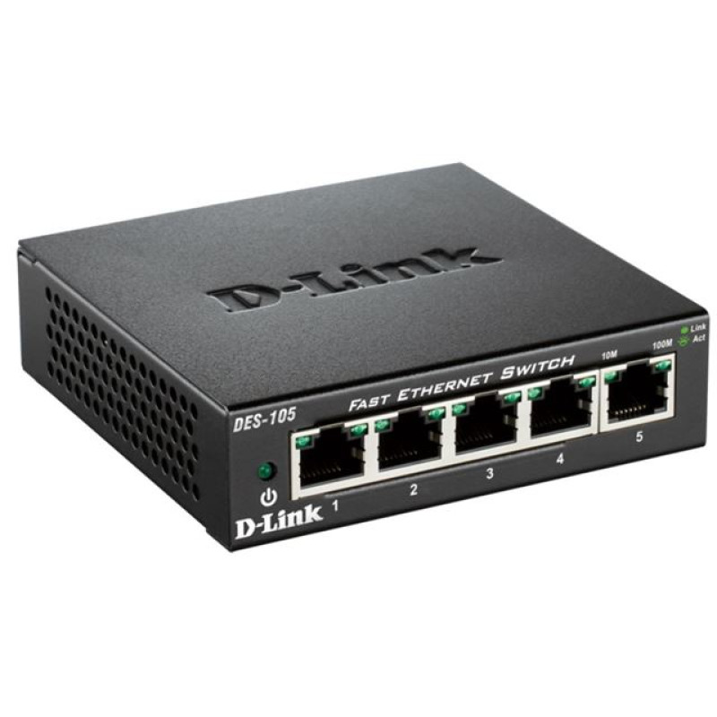 D-Link DES-105/E, neupravljivi switch, gigabit