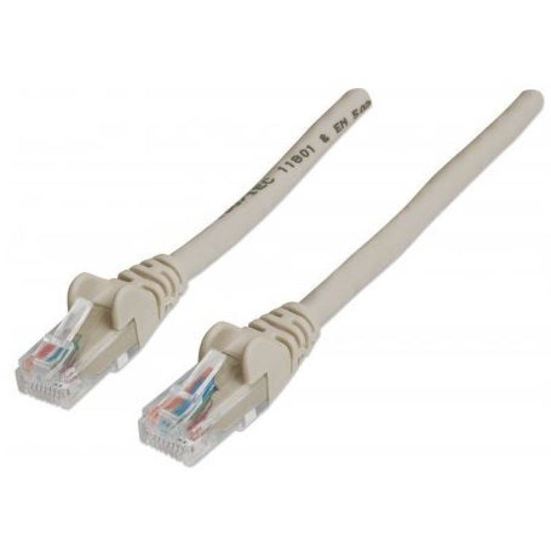 Intellinet 336765, Cat.6,  UTP kabel, 5m, sivi
