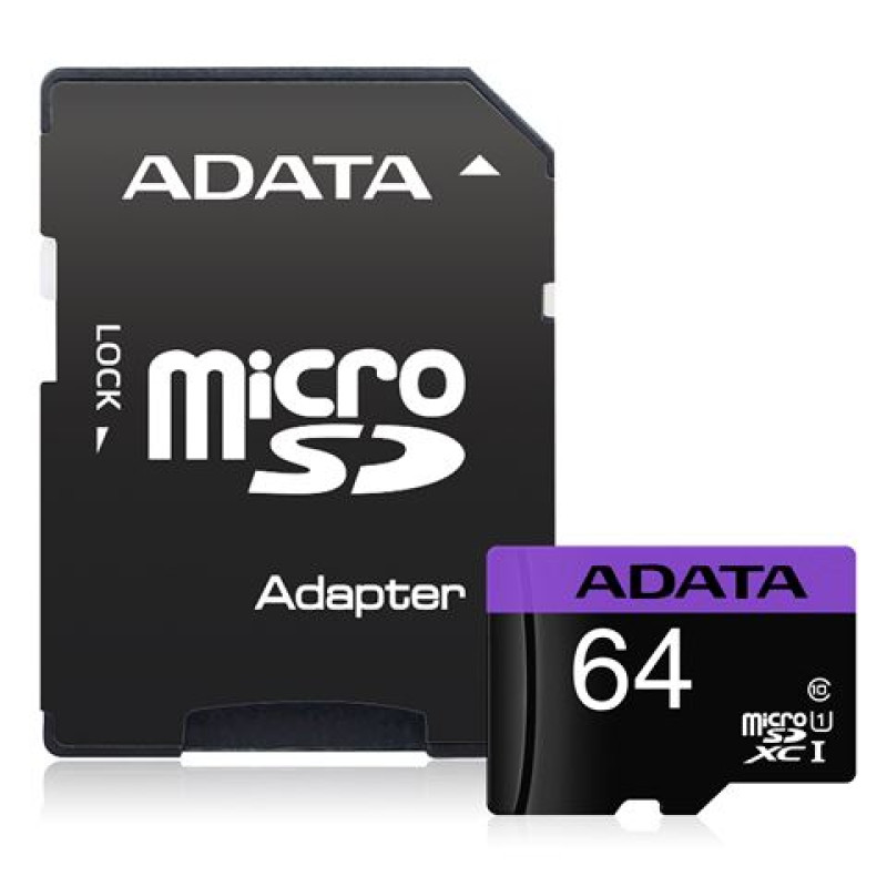 Adata Micro SD, Class 10, 64GB
