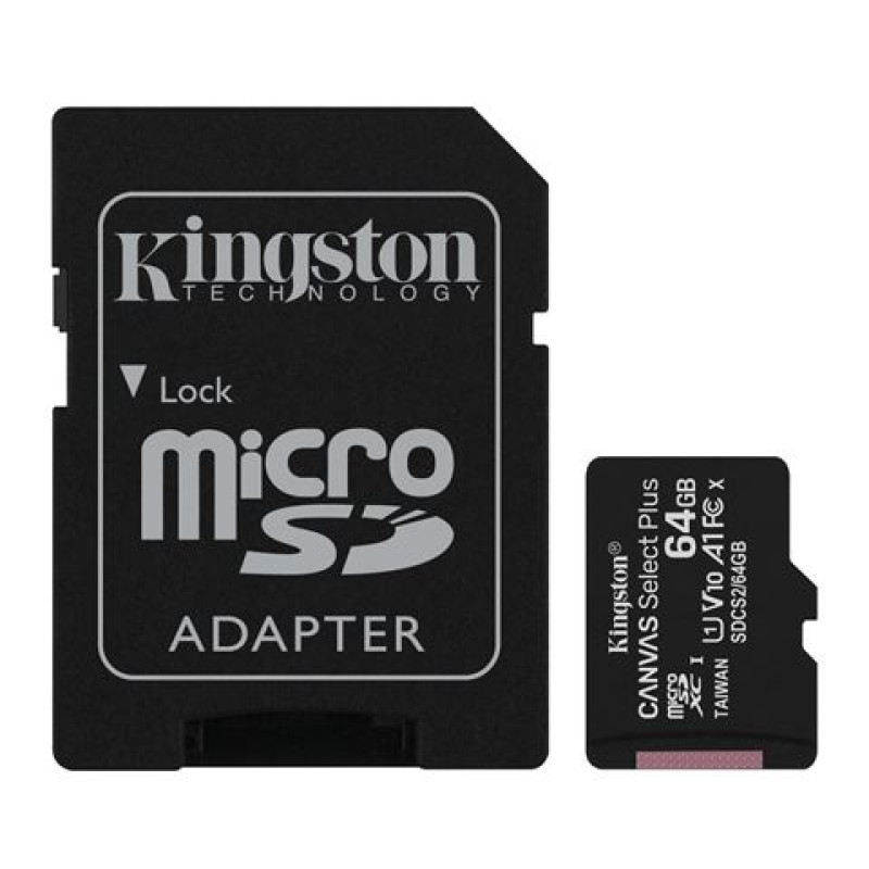 Kingston microSDXC Canvas Select plus, Class10, 64GB