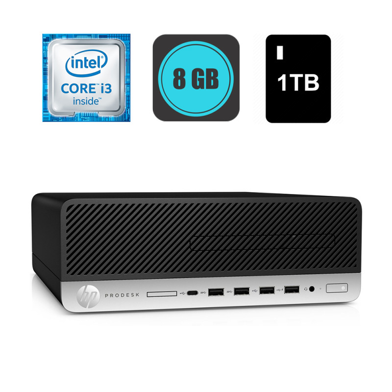 HP ProDesk 600 G3 SFF, Intel i3-6100, RAM 8GB, HDD 1TB, Win7P - Refurbished
