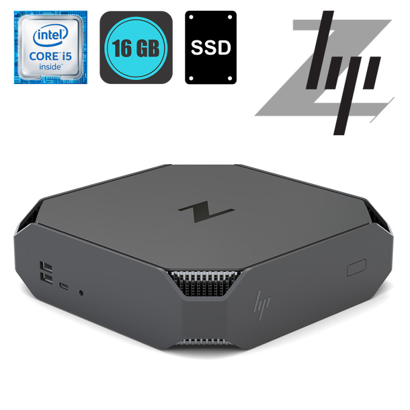 HP Z2 mini G4 Workstation, Intel i5-8600, RAM 16GB, SSD 240GB, Win10P - Refurbished