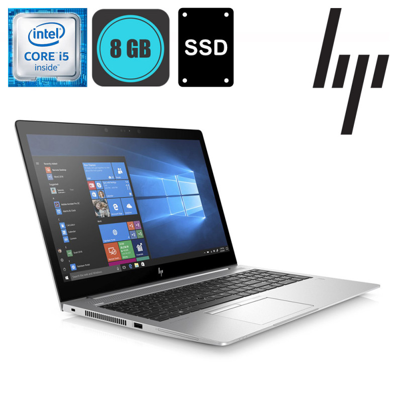 HP EliteBook 850 G5, Intel i5-8350U, RAM 8GB, SSD 250GB, LCD 15.6inch, FHD, WinPro - Refurbished