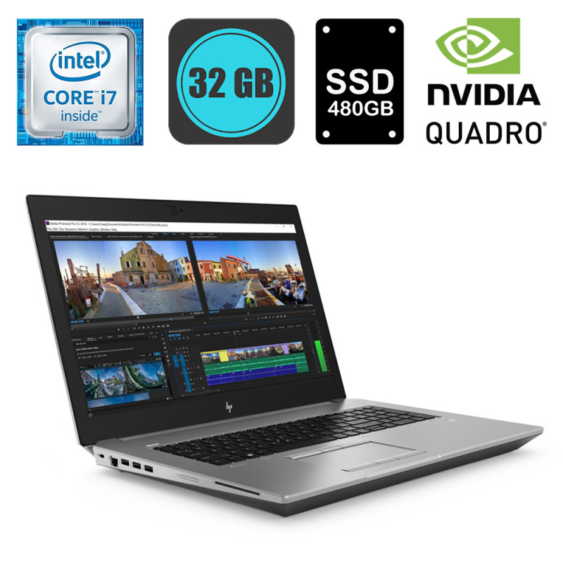HP ZBook 17 G5, Intel i7-8850H, RAM 32GB, SSD 500GB, VGA Quadro P5200, LCD 17.3inch, FHD, WinPro - Refurbished