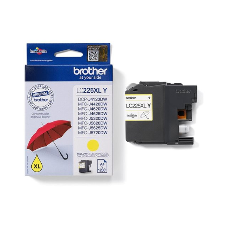 Brother tinta LC225XLY, žuta