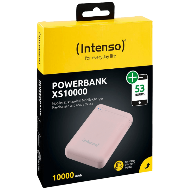 Intenso POWERBANK XS10000, powerbank, 10000mAh, rozi