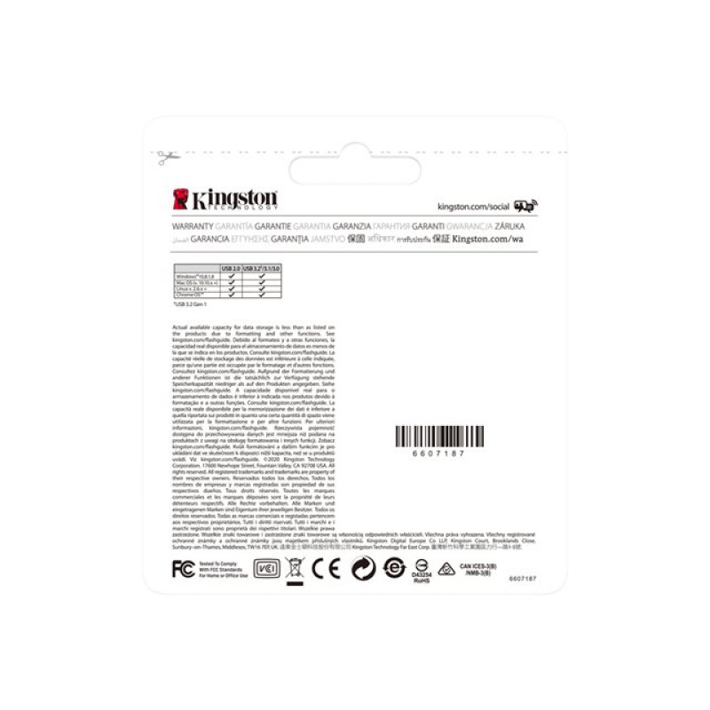Kingston DataTraveler Kyson, 256GB, USB 3.2