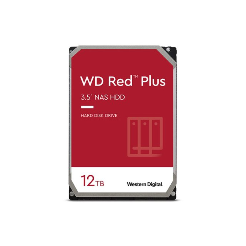 Western Digital Red Plus, 12TB, 3.5inch, 512MB, 7200 rpm
