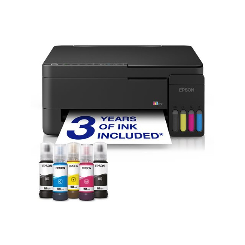 Epson EcoTank L3352, A4 MF inkjet pisač, ispis u boji, skener, USB, WiFi, CISS