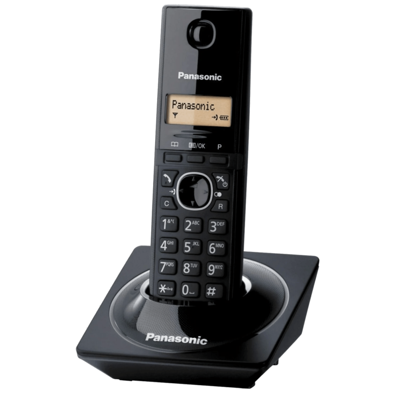 Panasonic KX-TG1711FXB, bežični telefon, DECT/GAP, 1.25inch, crni