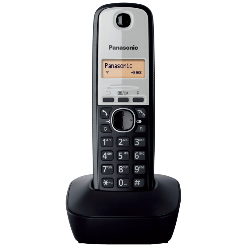 Panasonic KX-TG1911FXG, bežični telefon, 1.25inch, crni
