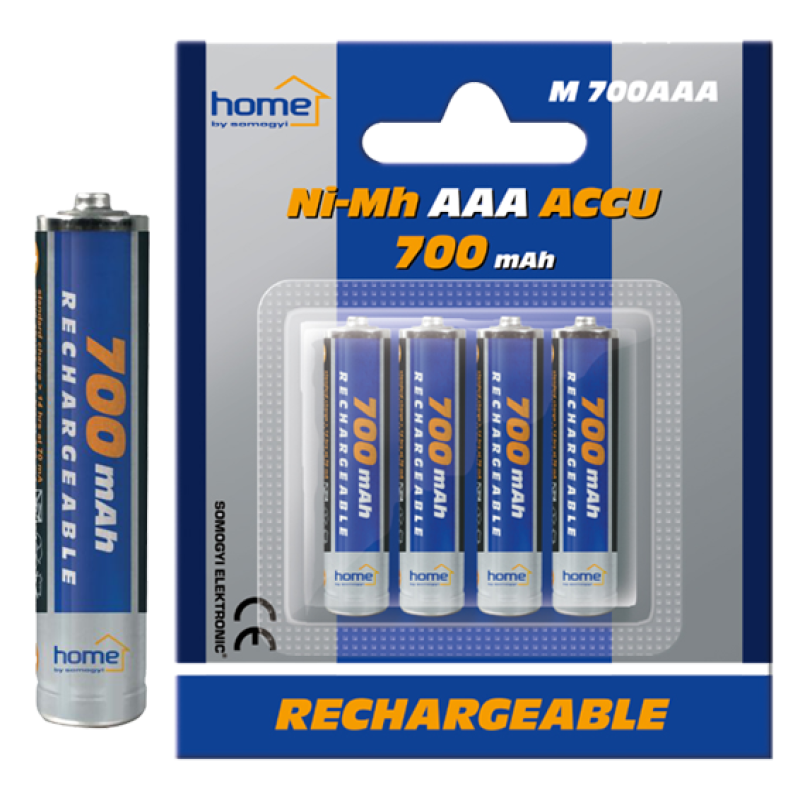 home M 700AAA, punjiva AAA baterija, LR03, 700mAh, blister, 4 kom
