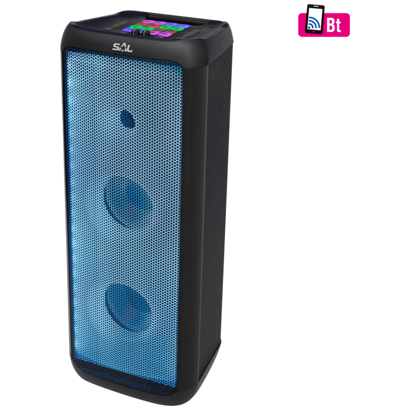 SAL PAR 221DJ, bežični zvučnik, Bluetooth , Karaoke, RGB, crni