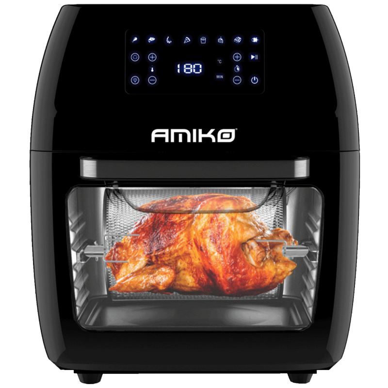 Amiko A80, friteza na vrući zrak sa grilom, 1700W, 12l, crna