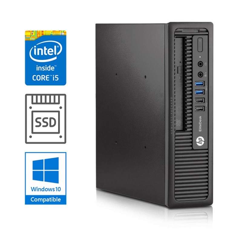 HP EliteDesk 800 G1 UltraSlim, Intel i5-4570s, RAM 8GB, SSD 256GB, Win7P - Refurbished