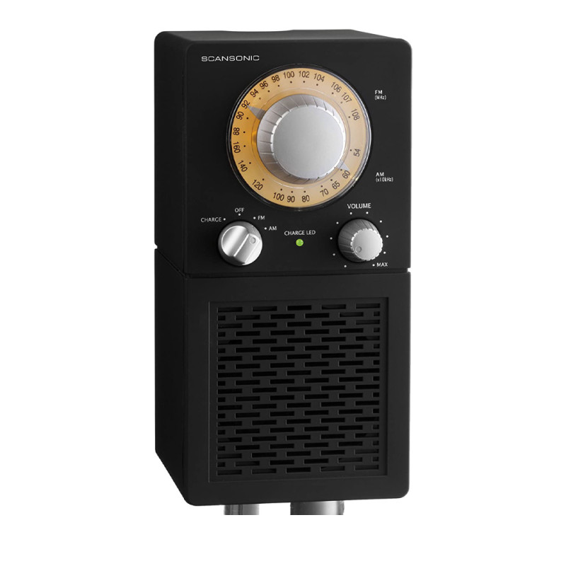 Scansonic P2501, FM radio prijemnik, AUX, crni