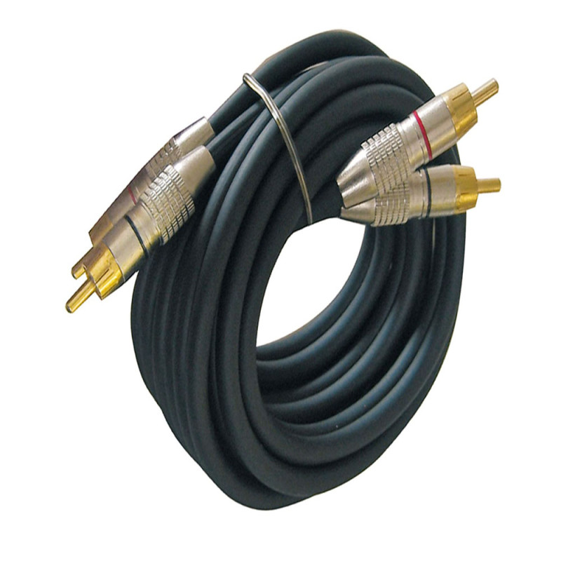 Dynavox audio kabel, 2RCA / 2RCA, 10m, crni