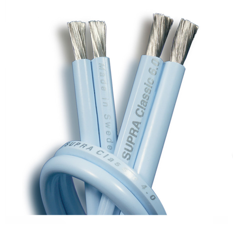Supra CLASSIC 2x4.0m, zvučnički kabel, plavi, 1m