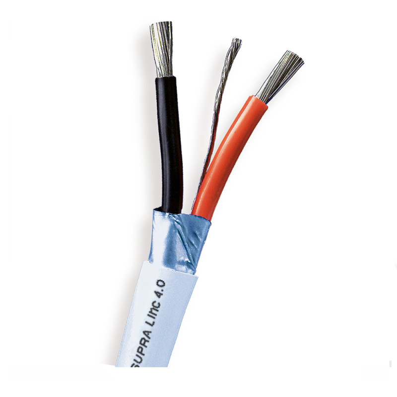 Supra LINC 2x4.0, zvučnički kabel, plavi, 1m