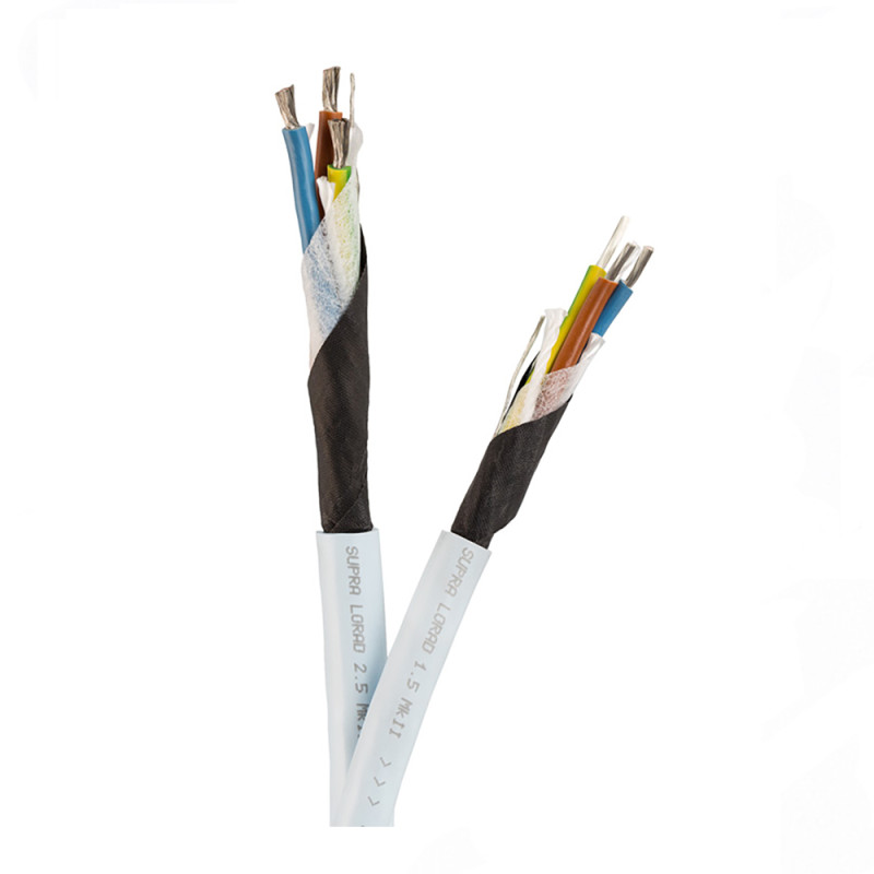 Supra LORAD CABLE 3x1.5, strujni kabel, plavi, 1m
