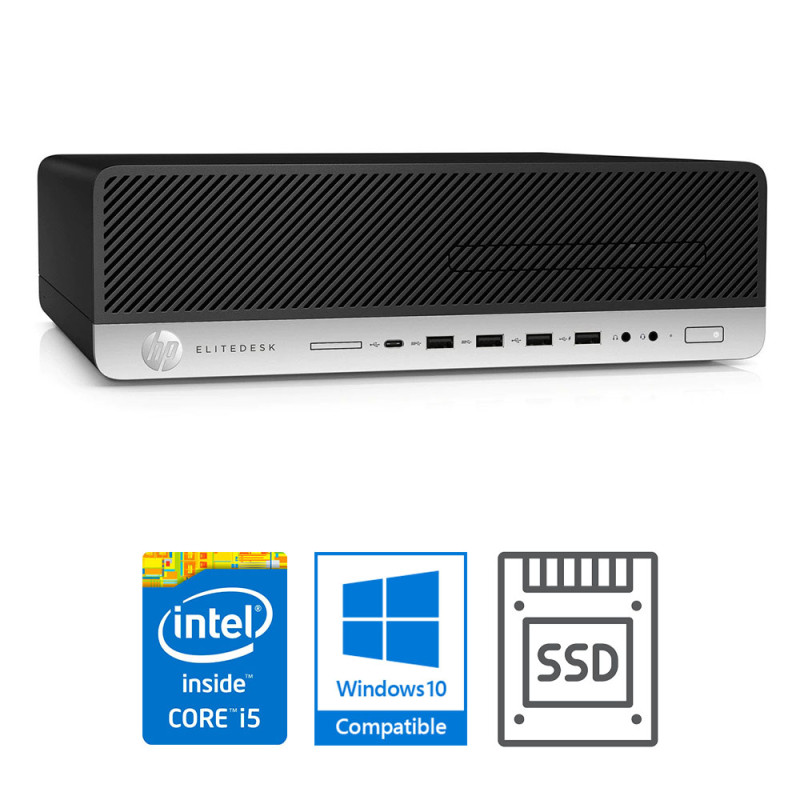 HP EliteDesk 800 G3, SFF, Intel i5-6500, RAM 8GB, SSD 240GB - Refurbished