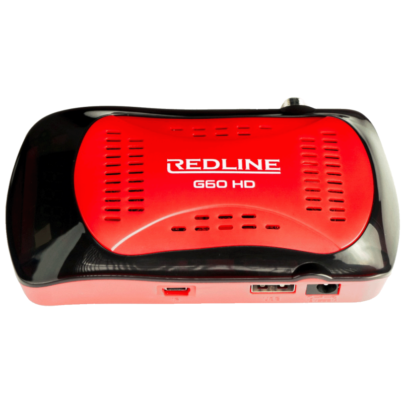 REDLINE USB - G60, satelitski prijemnik, DVB-S2, FHD, HDMI, USB, crveni
