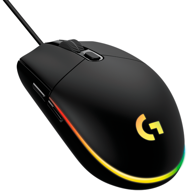Logitech G102 LIGHTSYNC, žičani optički miš, gaming, RGB, crni