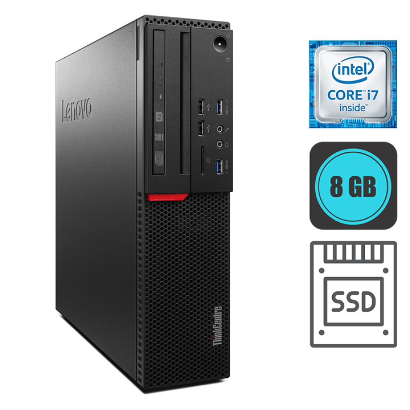 Lenovo ThinkCentre M900, Intel i7-6700, RAM 8GB, SSD 240GB, W7P - Refurbished