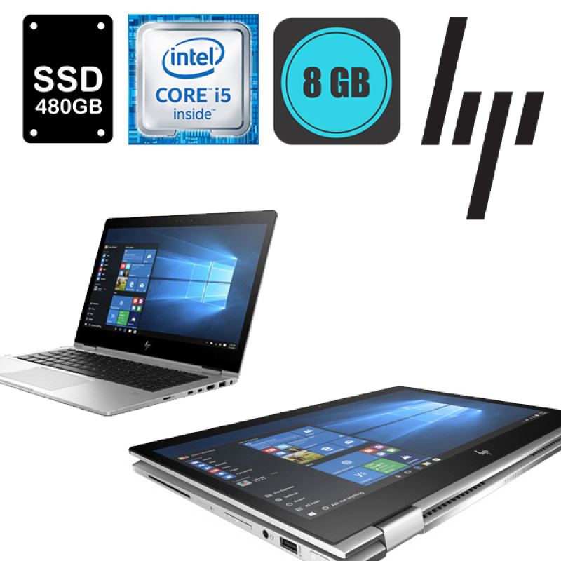 HP EliteBook X360 Folio 1030 G2, Intel Core i5-7300U, RAM 8GB, SSD 256GB, LCD 13.3inch, FHD, TS, WinPro - Refurbished