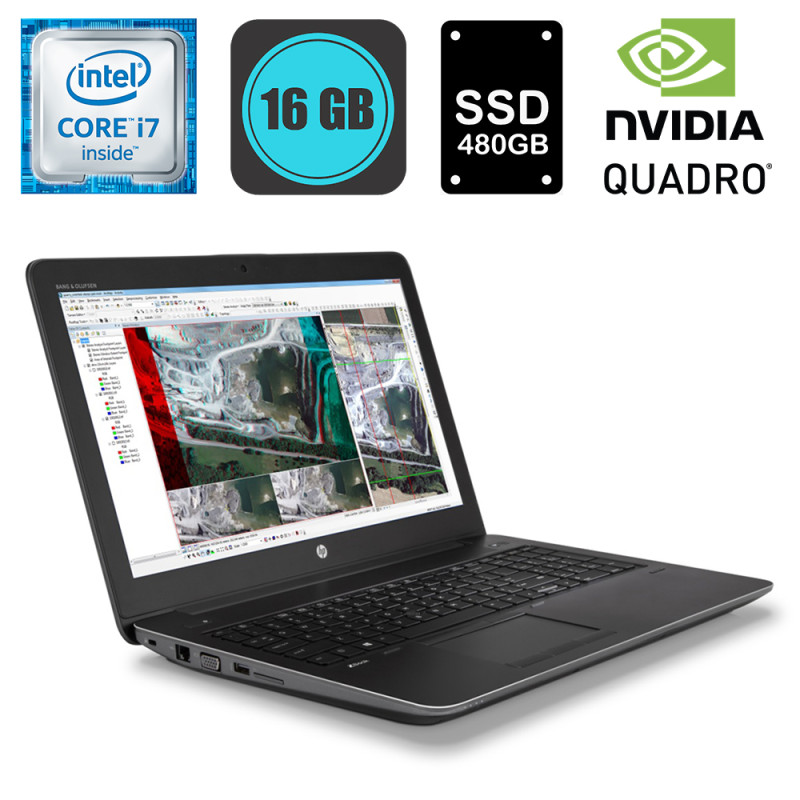 HP ZBook 15 G3, Intel i7-6820HQ, RAM 16GB, SSD 512GB, LCD 15.6inch FHD, Quadro M2000m, WinPro - Refurbished