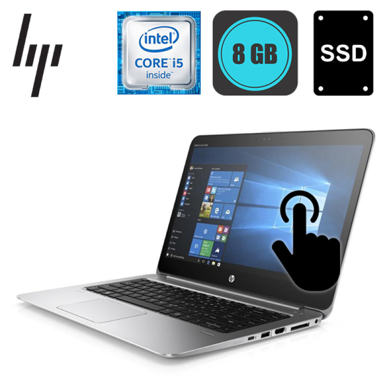 HP EliteBook Folio 1040 G3, Intel i5-6300U, RAM 8GB, SSD 240GB, LCD 14.1inch QHD, TS, Win10P - Refurbished