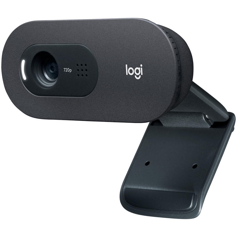 Logitech C505, HD, web kamera, crna, kvačica