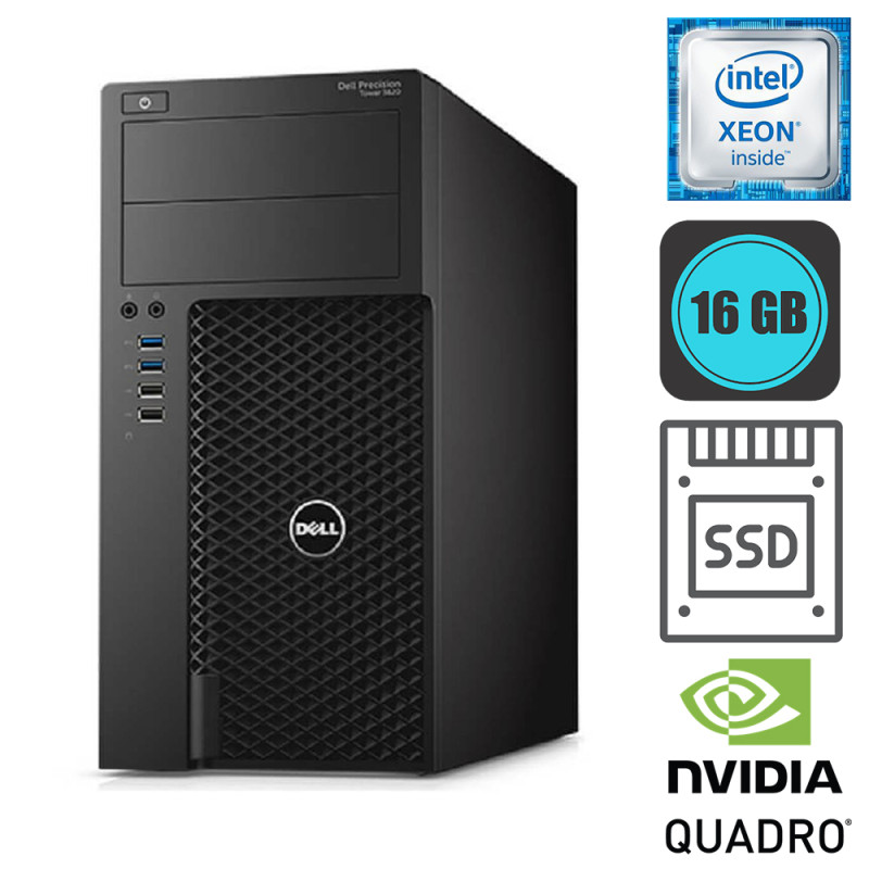 Dell Precision T1700, Xeon E3-1240, 16GB,  240GB SSD - Refurbished