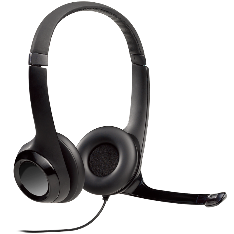 Logitech H390, žičane slušalice s mikrofonom, NC, USB, crne